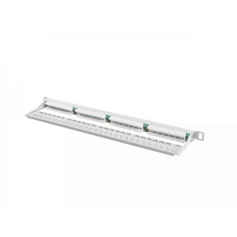 Patch Panel Lanberg PPU5-0024-S 24 prievadų, 0.5U, 19 inch