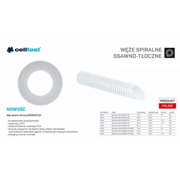 Siurbimo ir slėgio žarna siurbliams 25mm x 25m bespalvė ENERGO-FLEX