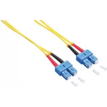 LogiLink optinis šuoliukas SC vienmodis (M) į SC vienmodis (M) - 1 m - 9/125 µm - OS2 - dvisluoksnis - halogenų neturintis - geltonas
