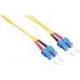 LogiLink optinis šuoliukas SC vienmodis (M) į SC vienmodis (M) - 1 m - 9/125 µm - OS2 - dvisluoksnis - halogenų neturintis - geltonas