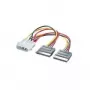 ROLINE Y formos adapterio laidas 4 pol. HDD / 2x SATA (11.03.1050)