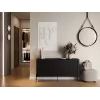 Cama VERA komoda 150x40x80 juodas matinis