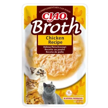 Šlapias skanėstas katėms INABA Ciao Broth Vištiena 40 g maišelis