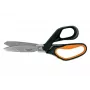 Žirklės Fiskars PowerArc sunkioms medžiagoms 26 cm, ergonomiška rankena