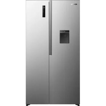 Gorenje HZF55082 NRS917E41XWD G400 – Laisvai pastatomas amerikietiškas šaldytuvas su šaldikliu, pilkas, 541 L, LED apšvietimas