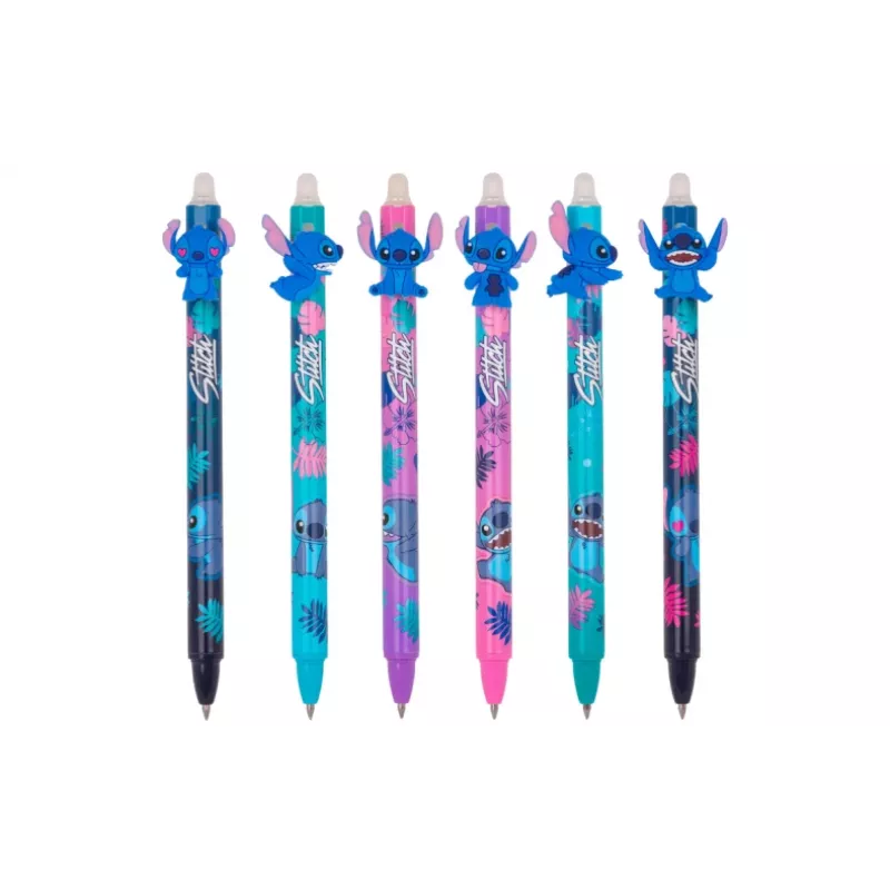 Ištraukiamas trinamas rašiklis Cool Pack Disney Stitch 54908PTR, gelinis rašalas, ištraukiamas antgalis