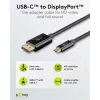 Goobay USB-C į DisplayPort laidas – paauksuotos jungtys, itin didelė raiška iki 4K @ 60Hz, suderinamas su Thunderbolt 3/4