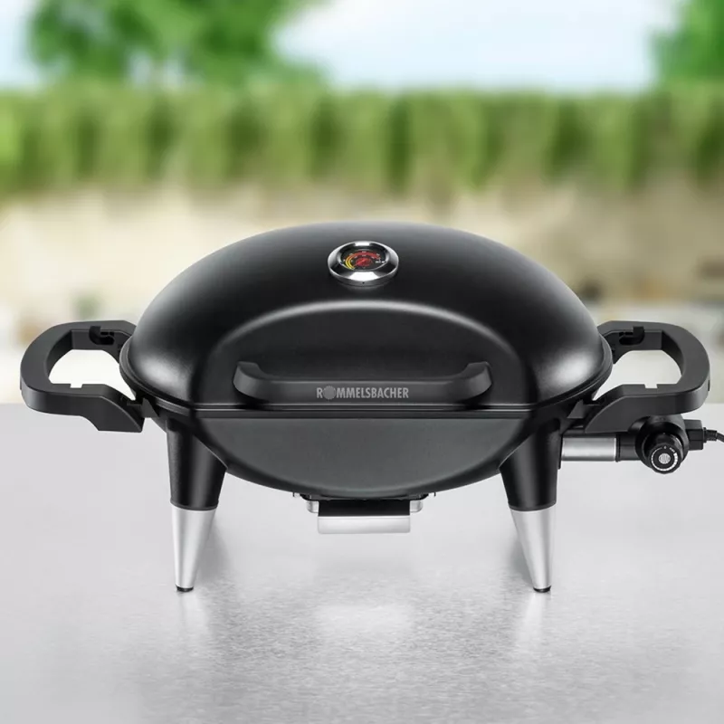 Elektrinis kepsninė ROMMELSBACHER BBQ 4000, 2200 W, 300 °C, stalinė, rūdžių spalvos