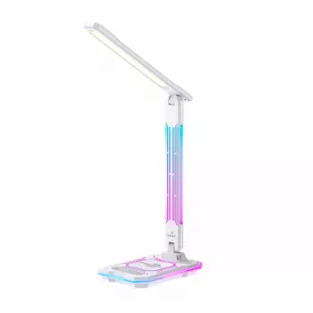 Stalinė lempa Hawk HW-LAMP04 balta LED reguliuojama, balta spalva, reguliuojama galvutė ir rankena