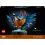 LEGO Icons Kingfisher paukščio modelio konstravimo rinkinys suaugusiems su vandens scena ir stovu