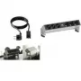 Bachmann 902.402 3x Schuko kištukinis lizdas, aliuminio profilis