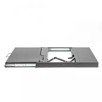 KVM konsolė Digitus 17 colių HD LCD 8 prievadų VGA vokiška klaviatūra
