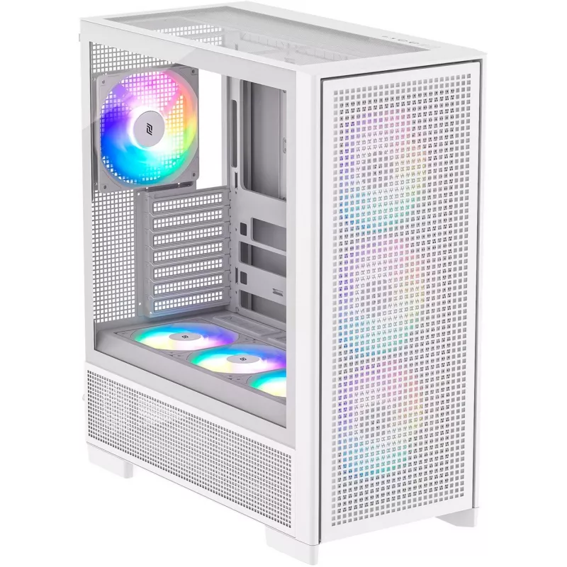 Korpusas Silentware Air 2000 A-RGB White – vidutinis bokštas su A-RGB apšvietimu (AIR2000WHITE)