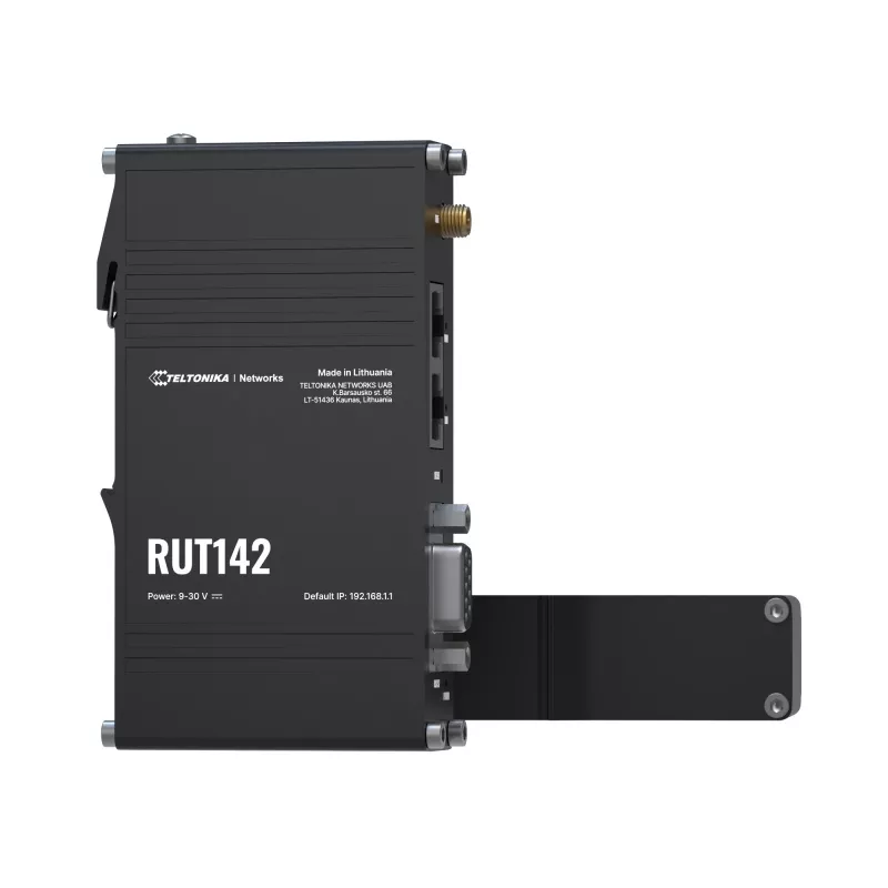 Teltonika pramoninis maršrutizatorius RUT142 WiFi 4, RS232, 2x RJ45 100Mb/s, IP30