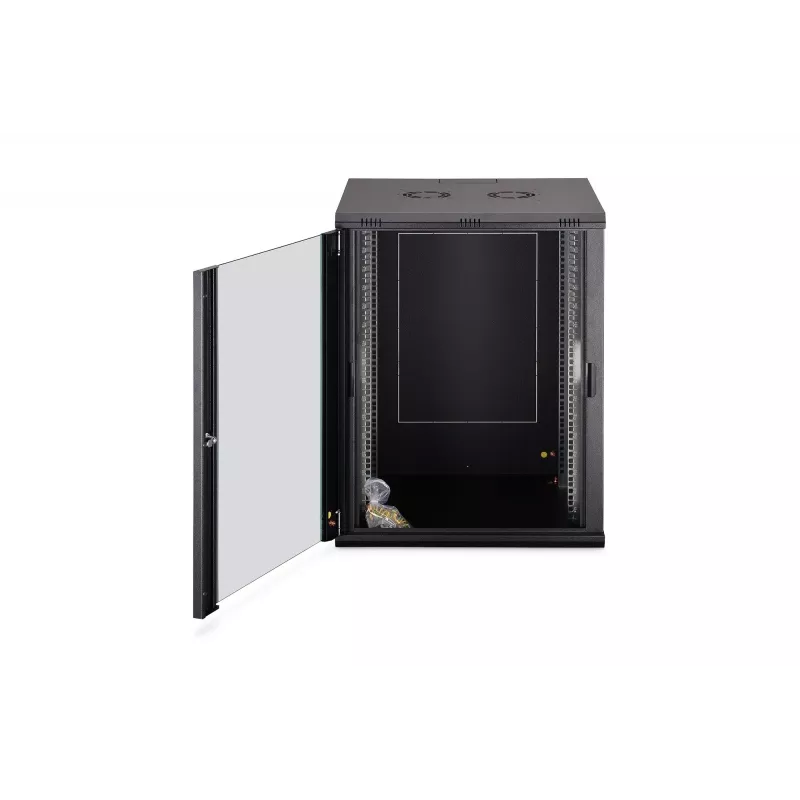 Sieninis 19 inch tinklo spintas DN-37115, 16U, 600x600x785 mm, juodas