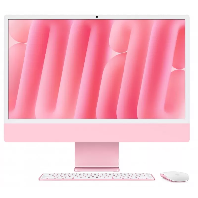iMac 24 colių: M4 8/8, 16 GB, 256 GB SSD – Rožinis