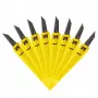Kanceliarinis peilis STANLEY 1-10-601 Metalinis raudonai geltonas, nulaužiamais ašmenimis, rankena 18 cm, pakuotė po 50 vnt.