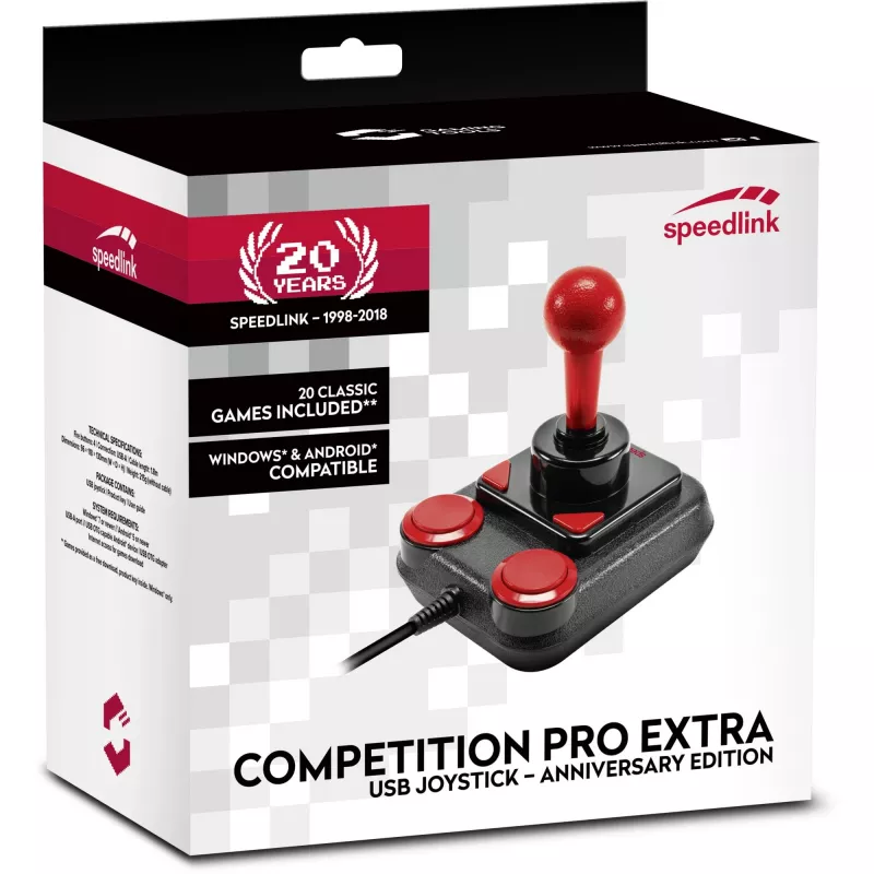 Džoistikas SPEEDLINK Competition Pro Extra, juodas/raudonas