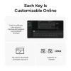 Mechaninė klaviatūra Keychron V3 Ultra 8K – laidinė ir belaidė, QWERTY išdėstymas, RGB LED, juoda
