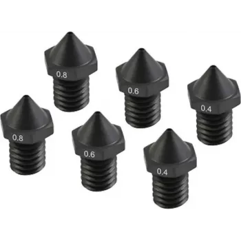Kietinti antgaliai Flashforge C3P rinkinys 0,4 mm / 0,6 mm / 0,8 mm
