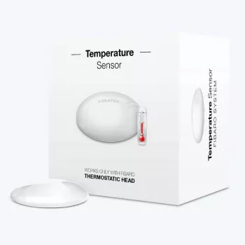 Belaidis temperatūros jutiklis Fibaro FGBRS-001 – vidaus, 2400 MHz, CR2032, tikslumas ±0,5°C