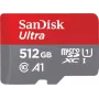 SanDisk microSDHC Ultra 512GB (UHS-1/Cl.10/100MB/s) + adapteris, planšetei (00215485)