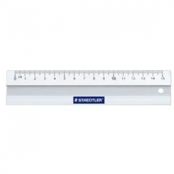 Liniuotė stalinė Staedtler Mars 563 150 mm aliumininė balta