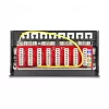 Patch panel DELOCK Mini Desktop RJ45 8 prievadų Cat.6A ekranuotas juodas ant stalo, sienos ar DIN bėgio