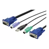 KVM laidas USB Digitus DS-19232 3 m PS/2