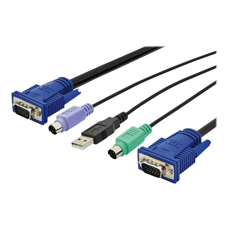 KVM laidas USB Digitus DS-19232 3 m PS/2