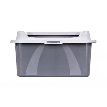 Katės tualetas DIAMENTIQ Bonita pilkas plastikinis 571×392×209 mm, 1 kg