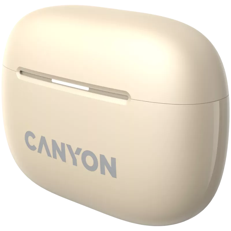Canyon CNS-TWS10BG belaidės ausinės TWS į ausis, ANC, Bluetooth 5.3, USB-C, smėlio spalvos
