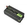 Green Cell INV09 automobilinis keitiklis 12V į 230V 1000W grynas sinusas juodas