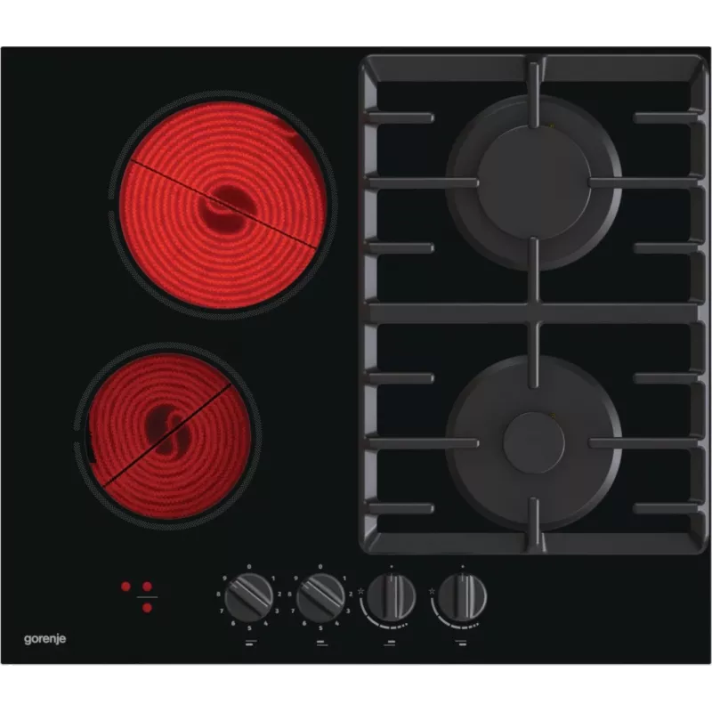Gorenje GCE691BSC Juoda įmontuojama dujinė-kaitlentė 60 cm 4 zonos