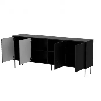 Komoda Cama 4D CORTINA 2000×400×810 mm juoda