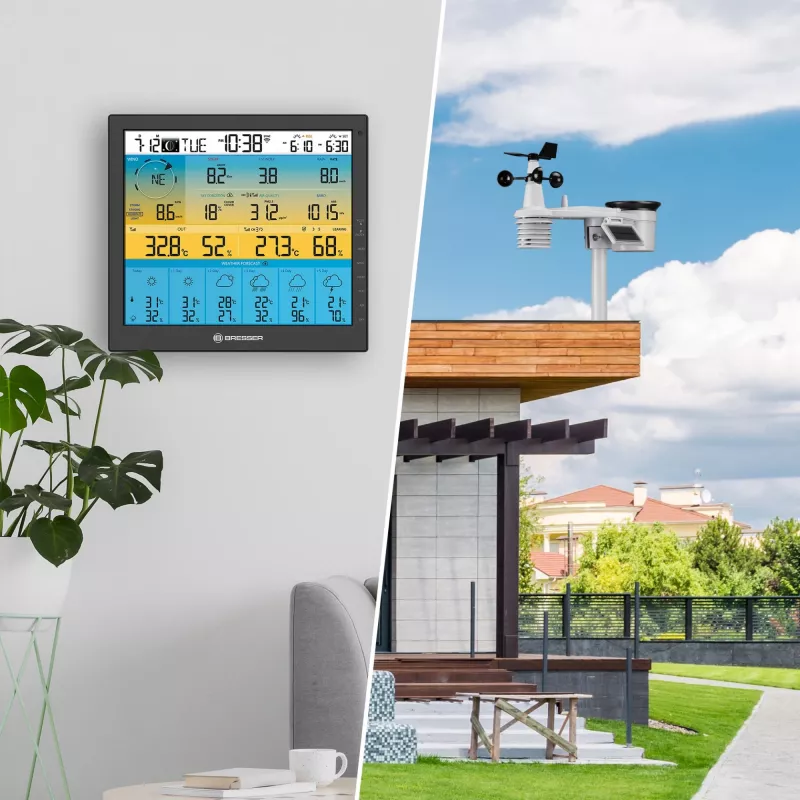 Skaitmeninė orų stotelė Bresser Optics 7003220 Juoda LCD Wi-Fi