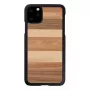 Dėklas iPhone 11 Pro Max iš medžio ir polikarbonato – juodas