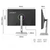 JAPANNEXT JN-I270FHD200F-HSP monitorius 68,6 cm (27 colių) Full HD LED sidabrinis