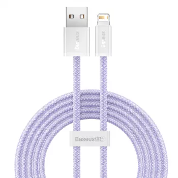 Baseus Dynamic laidas USB į Lightning, 2.4A, 2m (Violetinė)