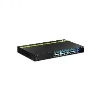 TRENDnet TPE-2840WS 28 prievadų Gigabit Web Smart PoE+ valdomas tinklo jungiklis