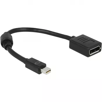 DeLOCK 65554 Mini DisplayPort į DisplayPort kabelis 0,21 m juodas