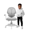 Sukamoji kėdė mark adler Junior 4.5 Pilka – ergonomiška darbo kėdė su reguliuojamu aukščiu 40–50 cm, tinkliniu atlošu, ratukais, porankiais ir juosmens atrama