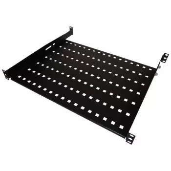 Alantec SA-P-19-1U-650-4-C-02 19 colių 1U fiksuota lentyna stovui, 650 mm gylio, 4 taškų tvirtinimas, juoda