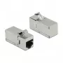 DeLOCK Keystone modulis RJ45 lizdas į RJ45 lizdą Cat.6A 90° kampu