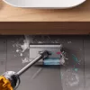 Dyson V12 Submarine 3 viename belaidis dulkių siurblys šlapiam ir sausam valymui HEPA filtru, be maišelio, 0,35 l, nikelio ir geltonos spalvos
