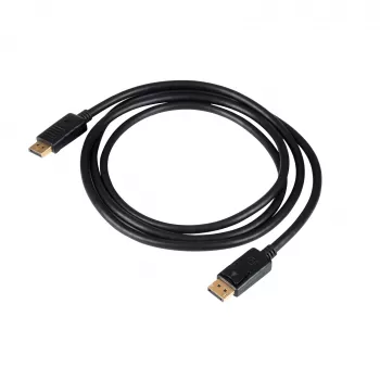 Akyga AK-AV-10 DisplayPort kabelis, kištukas–kištukas, auksuoti kištukai, 1,8 m, juodas
