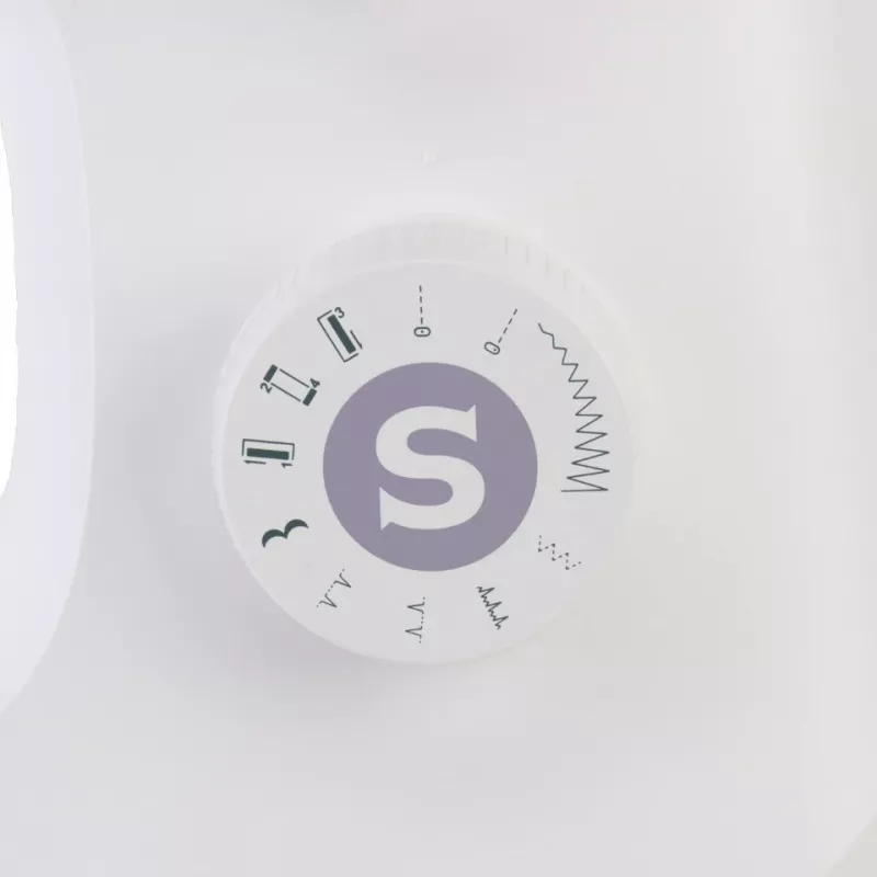 SINGER mechaninė siuvimo mašina M2505 – 10 siūlių, automatinė sagos skylutė, laisva rankovė, balta
