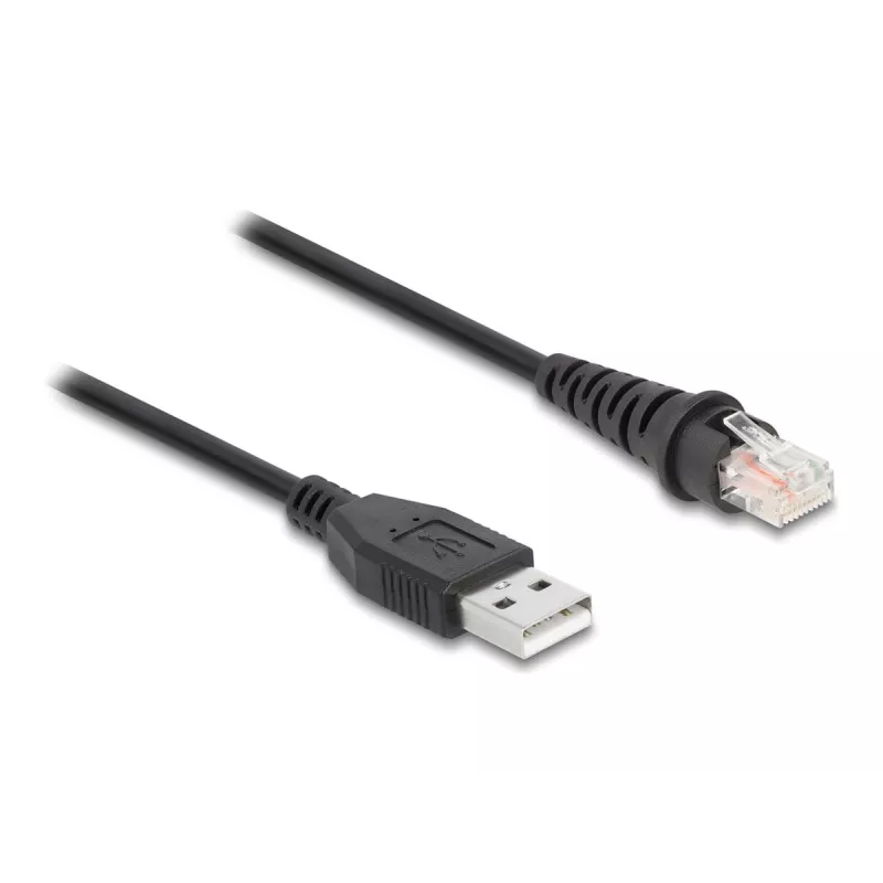 DeLOCK RJ50 į USB 2.0 Type-A laidas brūkšninių kodų skaitytuvui, 2 m