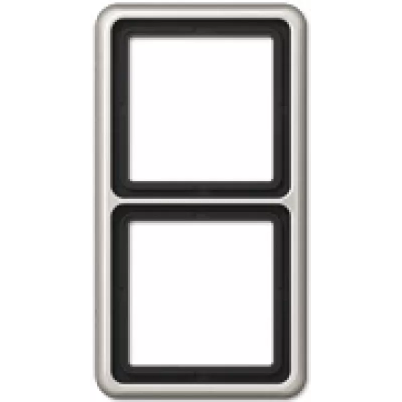 JUNG CD 582 PT. Produktfarbe: Platin, Markenkompatibilität: JUNG, Material: Aluminium. Breite: 81 mm, Höhe: 152 mm (CD582PT)