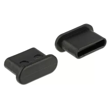 Kištukinės jungties apsauginis dangtelis DeLOCK 64014 USB Type-C juodas 10 vnt.